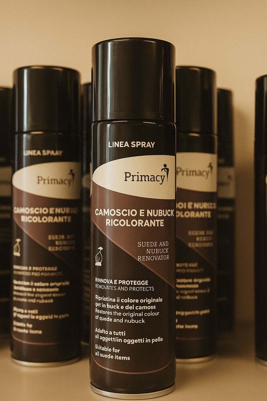 Spray ricolorante per nabuk e camoscio